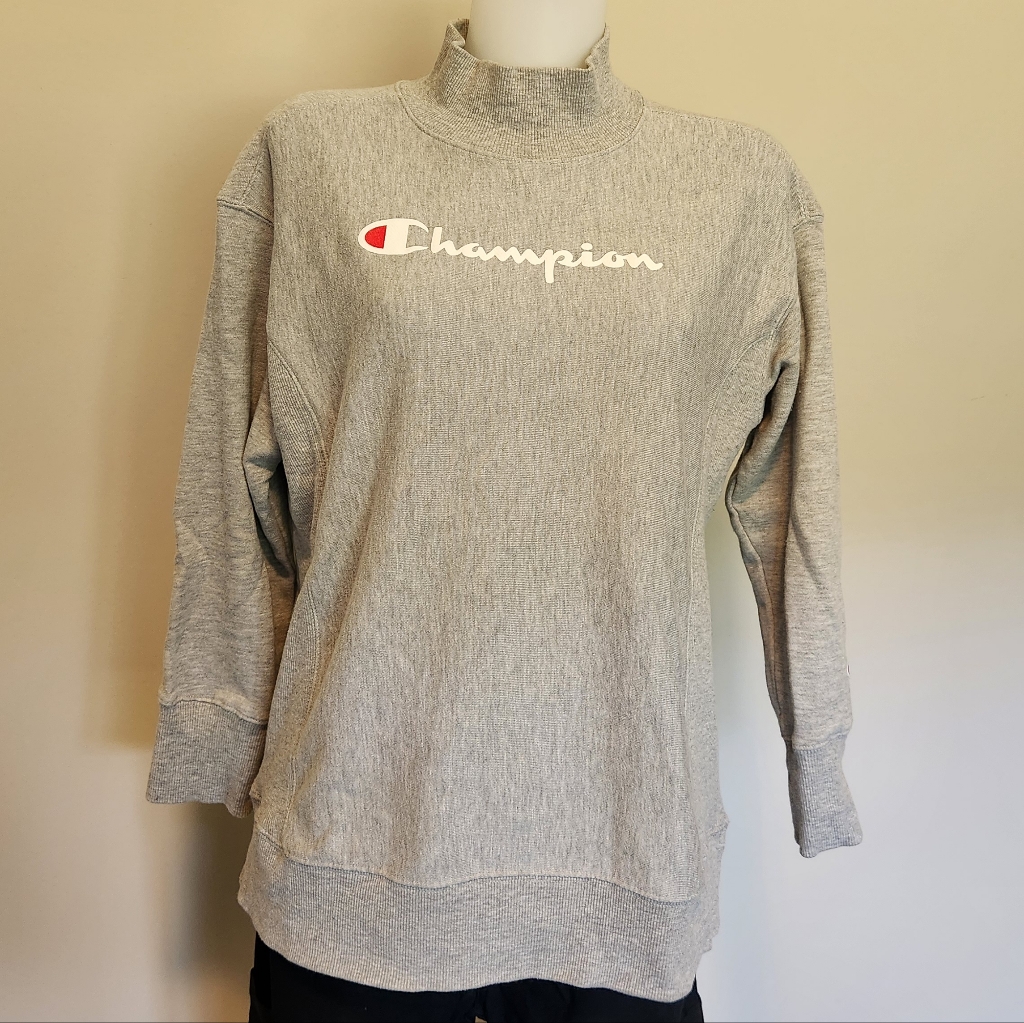 Champion Mock Neck Long Sweatshirt